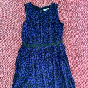 LOFT black and purple sleeveless dress